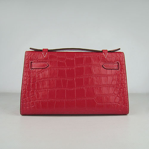 AAA Hermes Kelly 22 CM France Veins Leather Handbag Red H008 On Sale - Click Image to Close